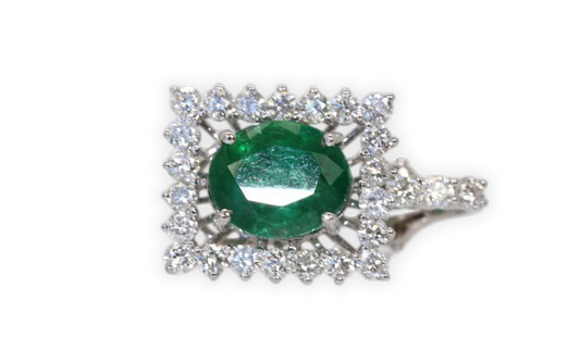Emerald Diamond Earrings