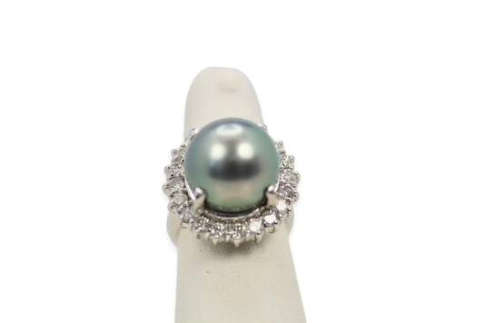 Tahitian Black South Sea Pearl Ring