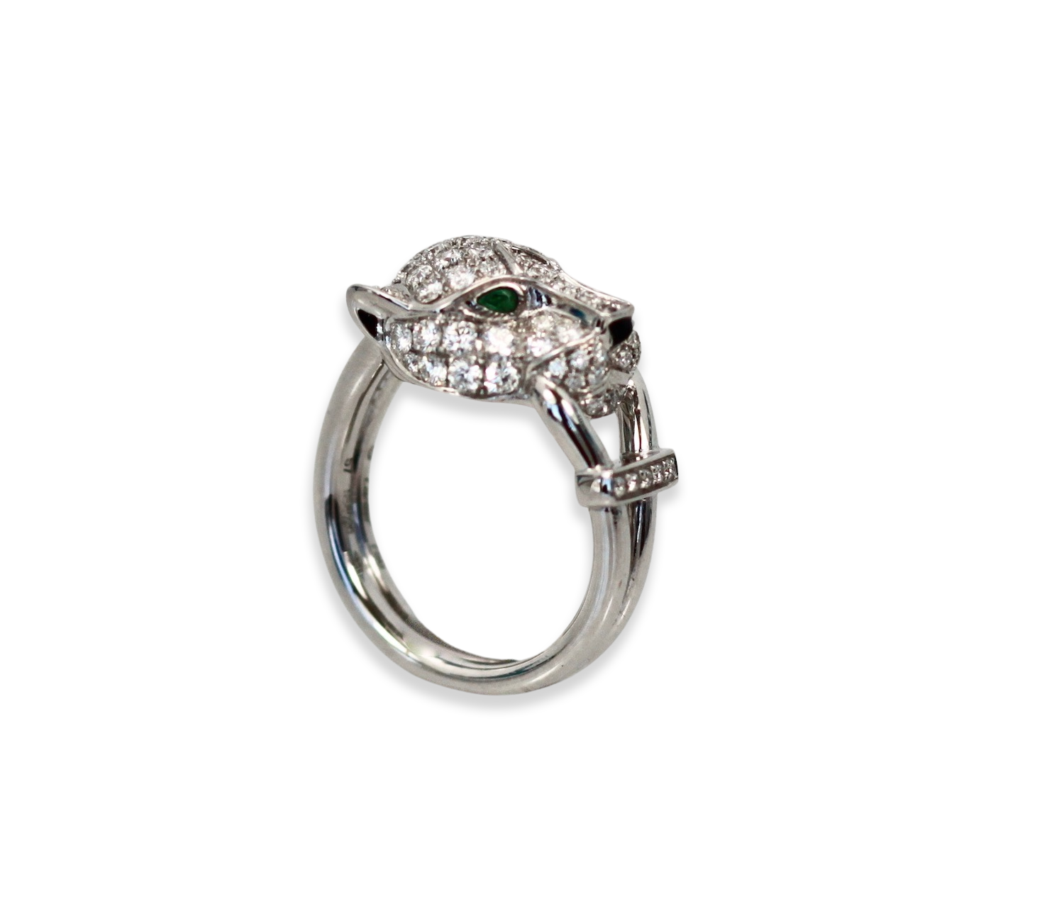 Cartier Diamond Panthere Head Ring