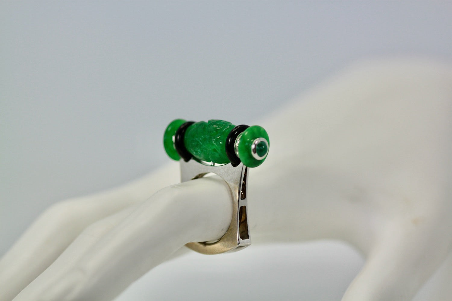 Carved Jade Ring