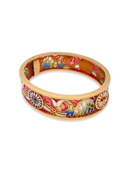 Masriera Y Carreras Plique a Jour Bracelet 18K