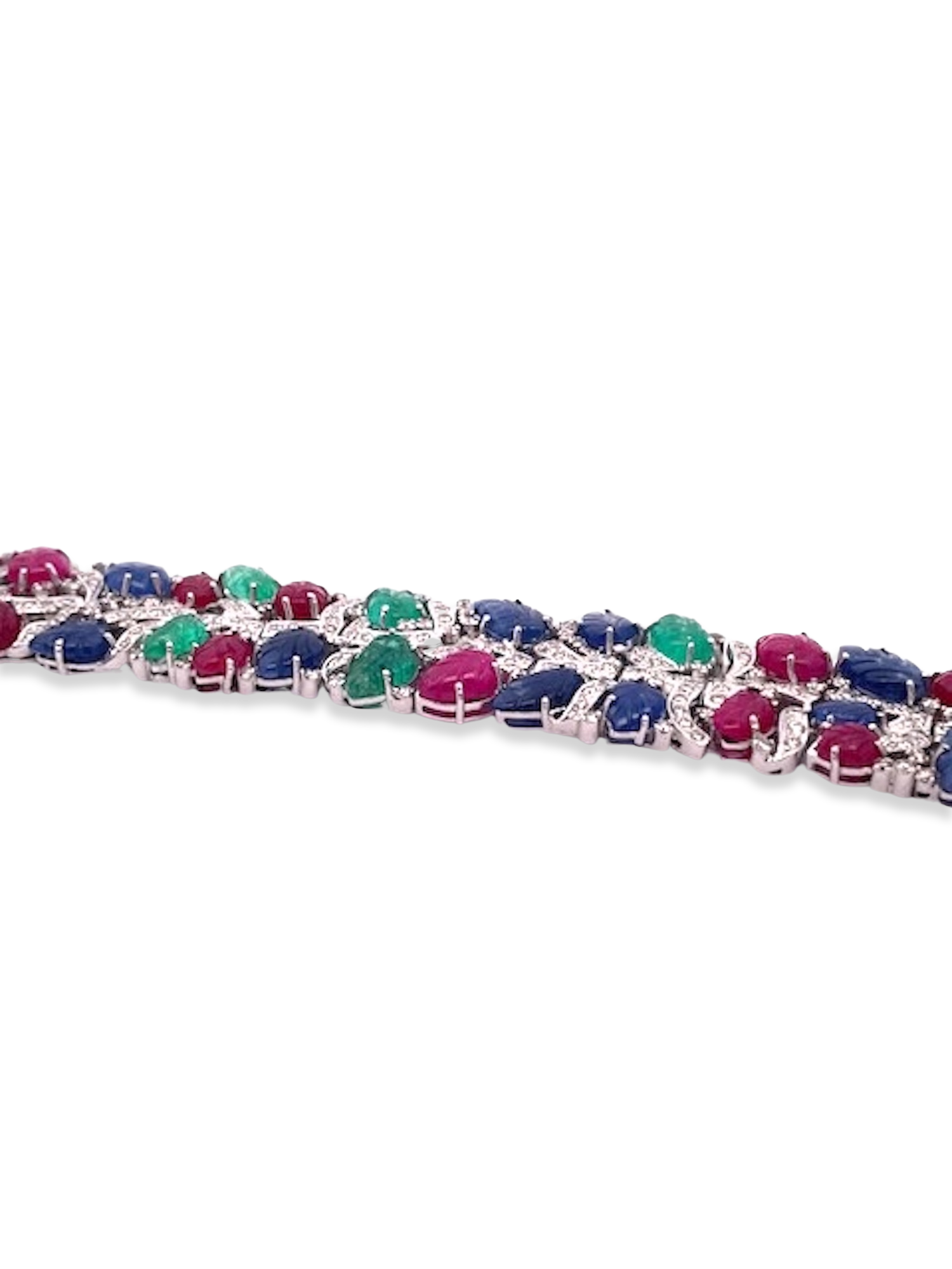 Tutti Frutti Bracelet 18K White Gold