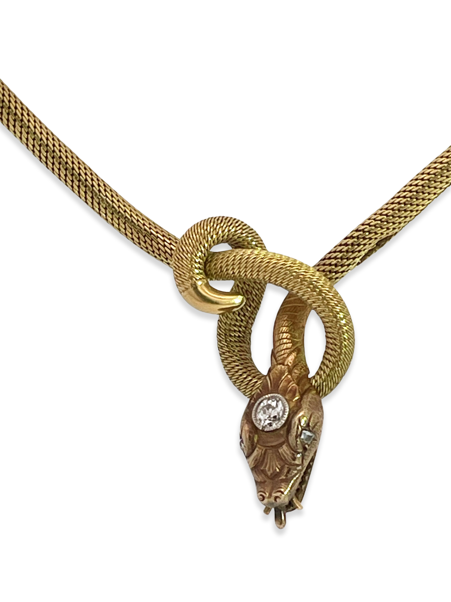 Circa 1900 snake necklace