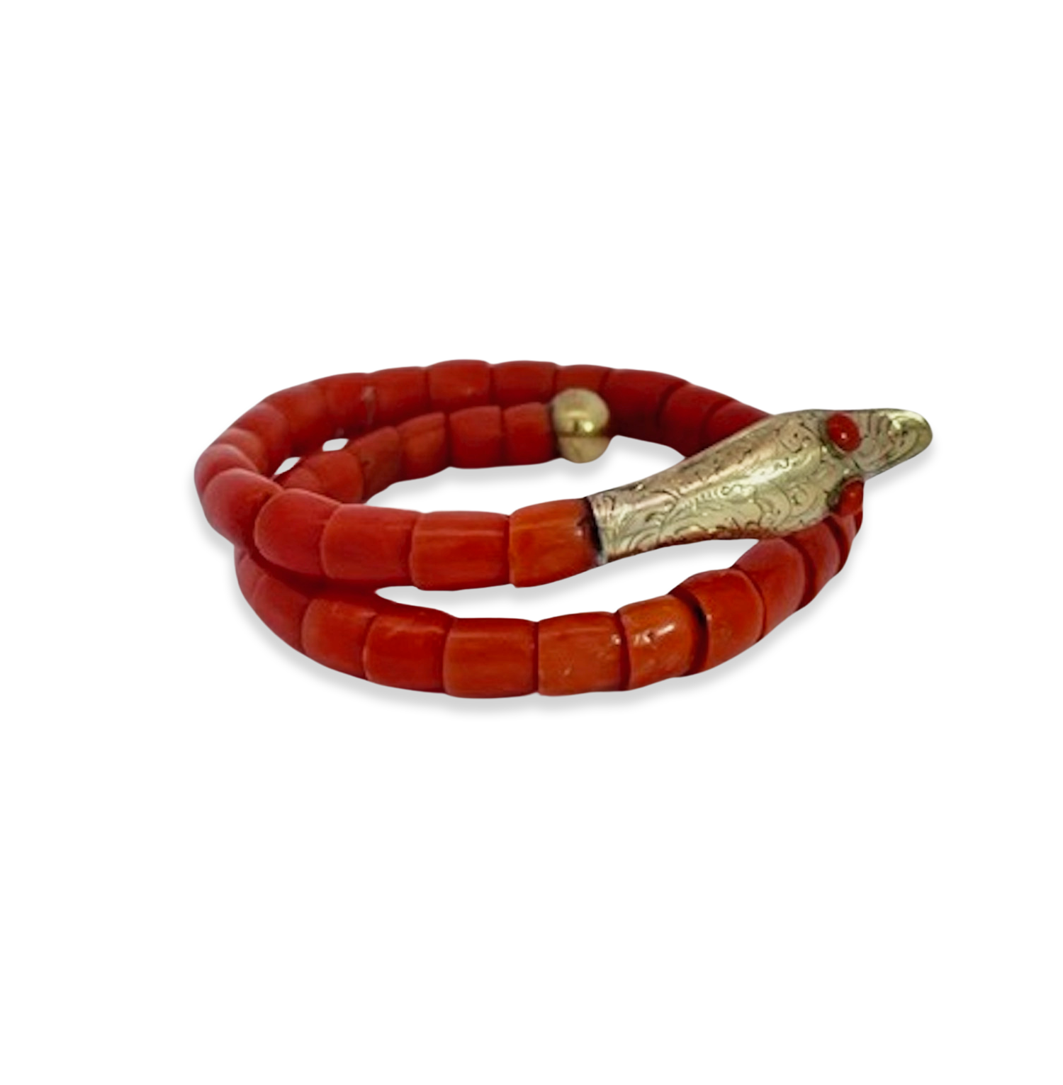 9K coral snake design bracelet