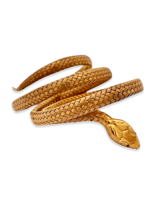 Vintage 14K snake bracelet