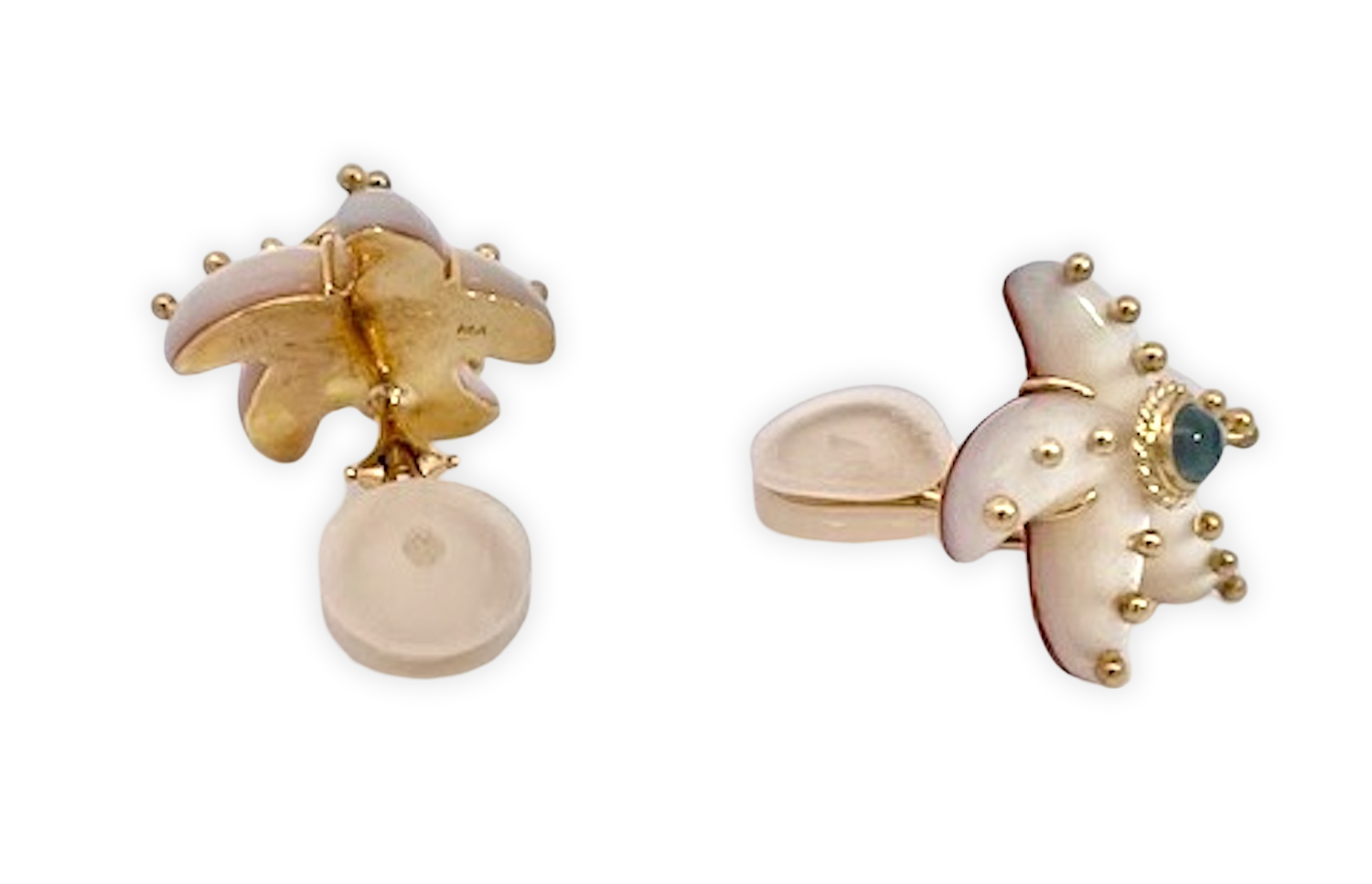 Maz 18K gemstone earrings
