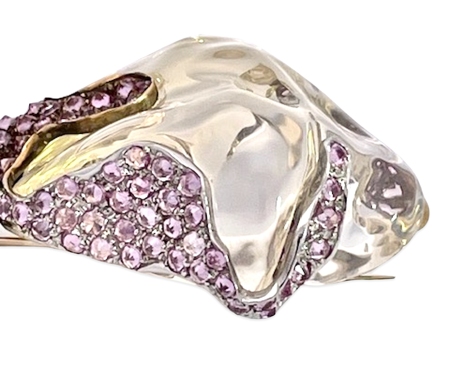 Nardi enamel lady brooch