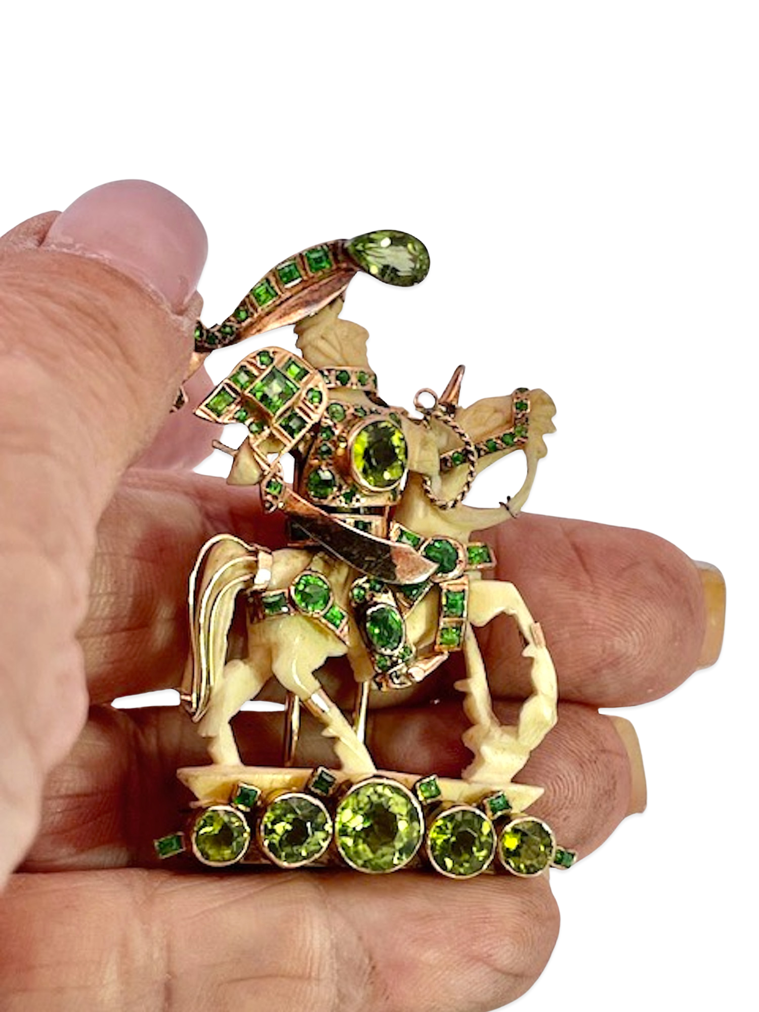 Verdura Horseback Warrior Brooch