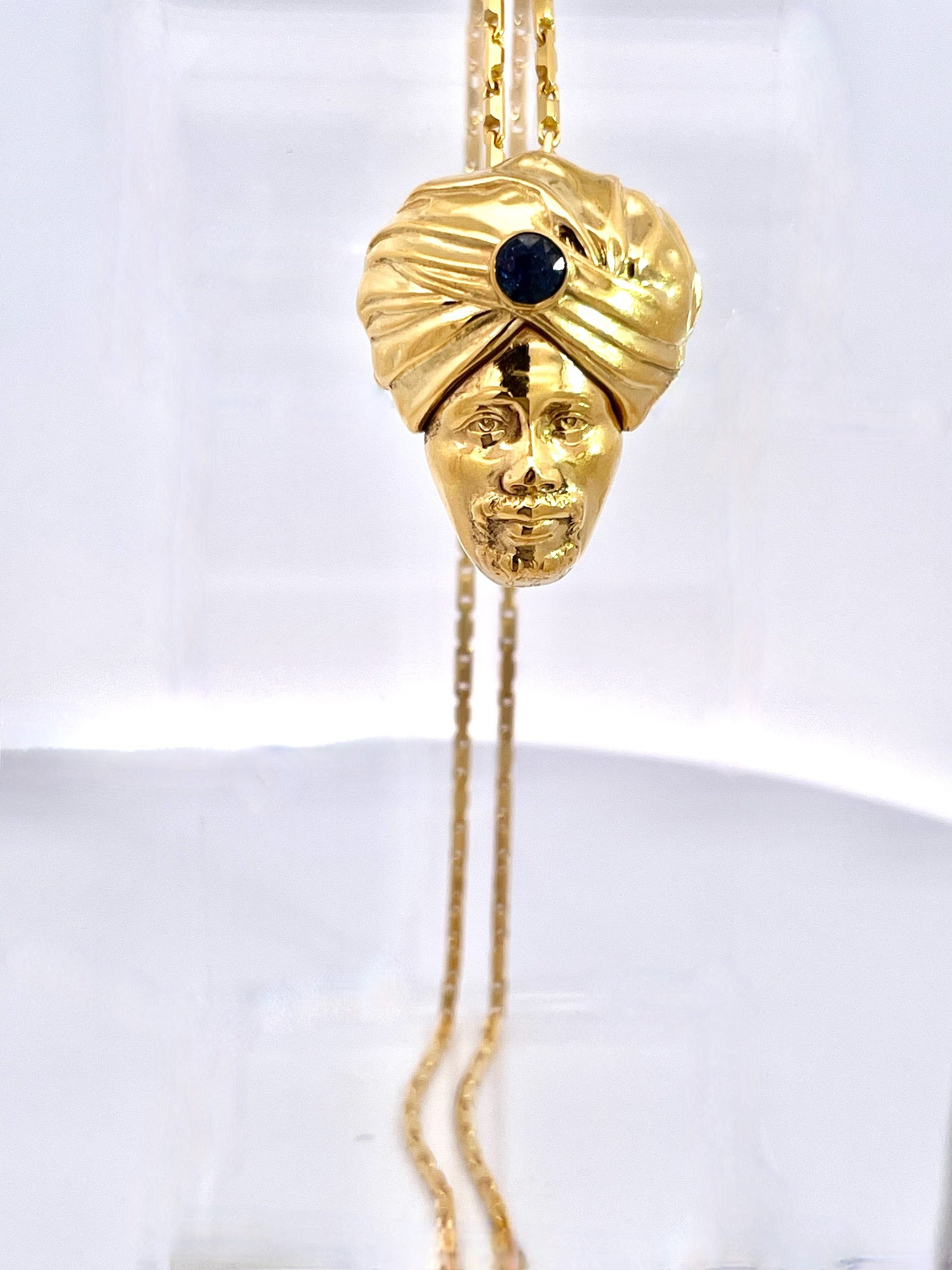 Vintage genie pendant necklace