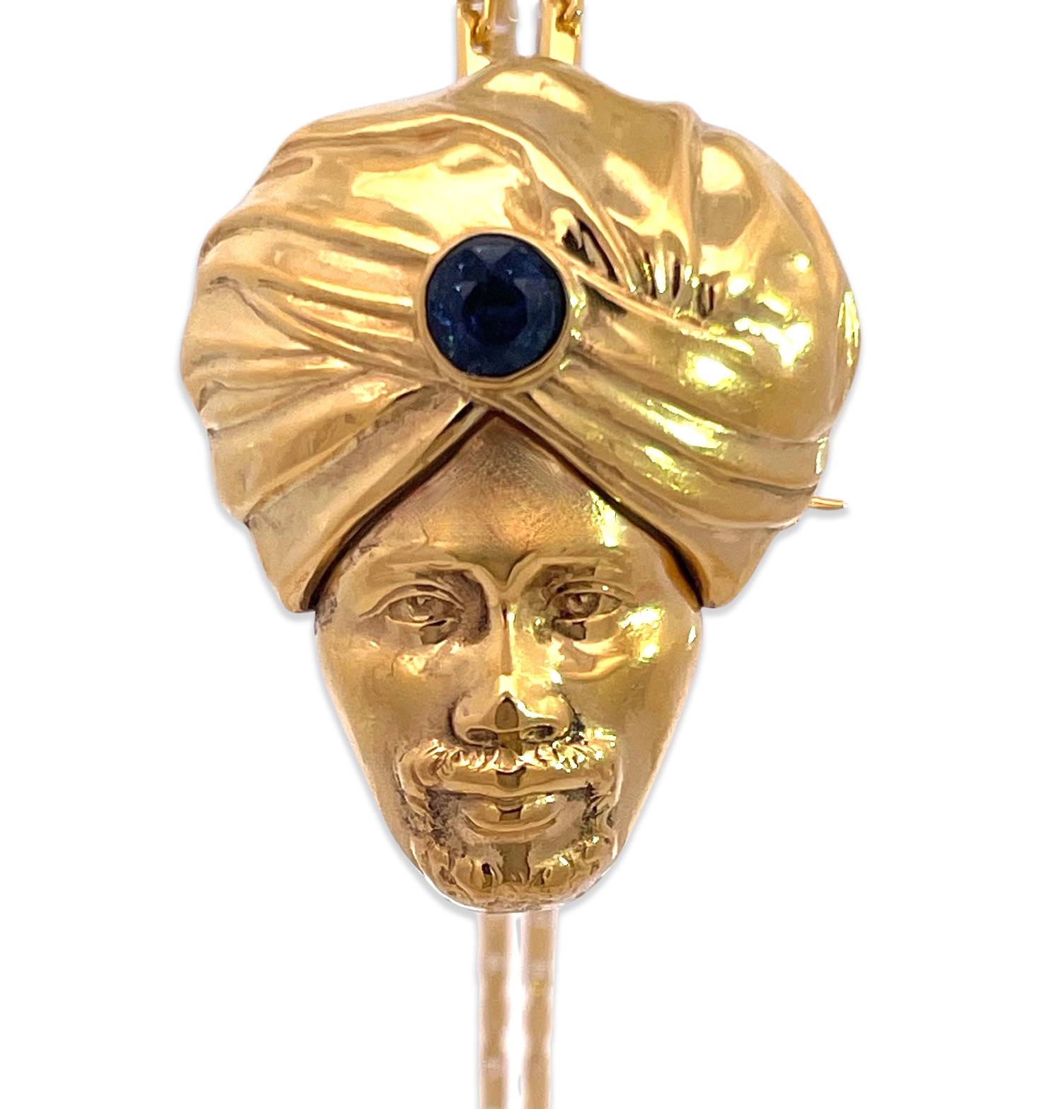 14K gold genie pendant