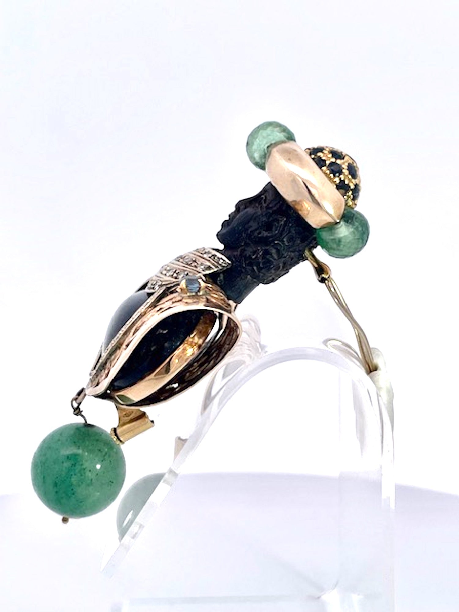 Gold Moretto with aventurine