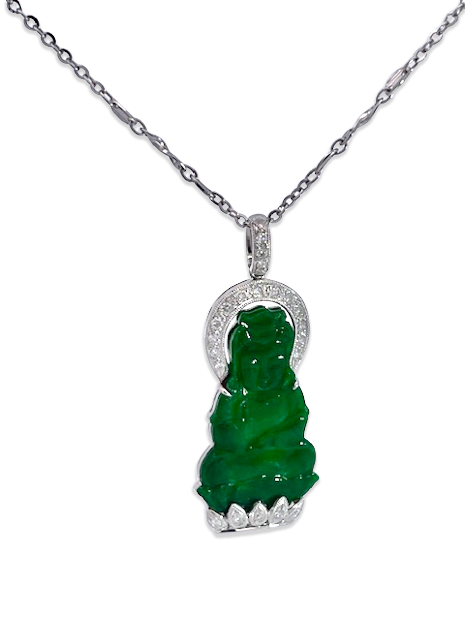 Buddha Pendant with Diamond Accents