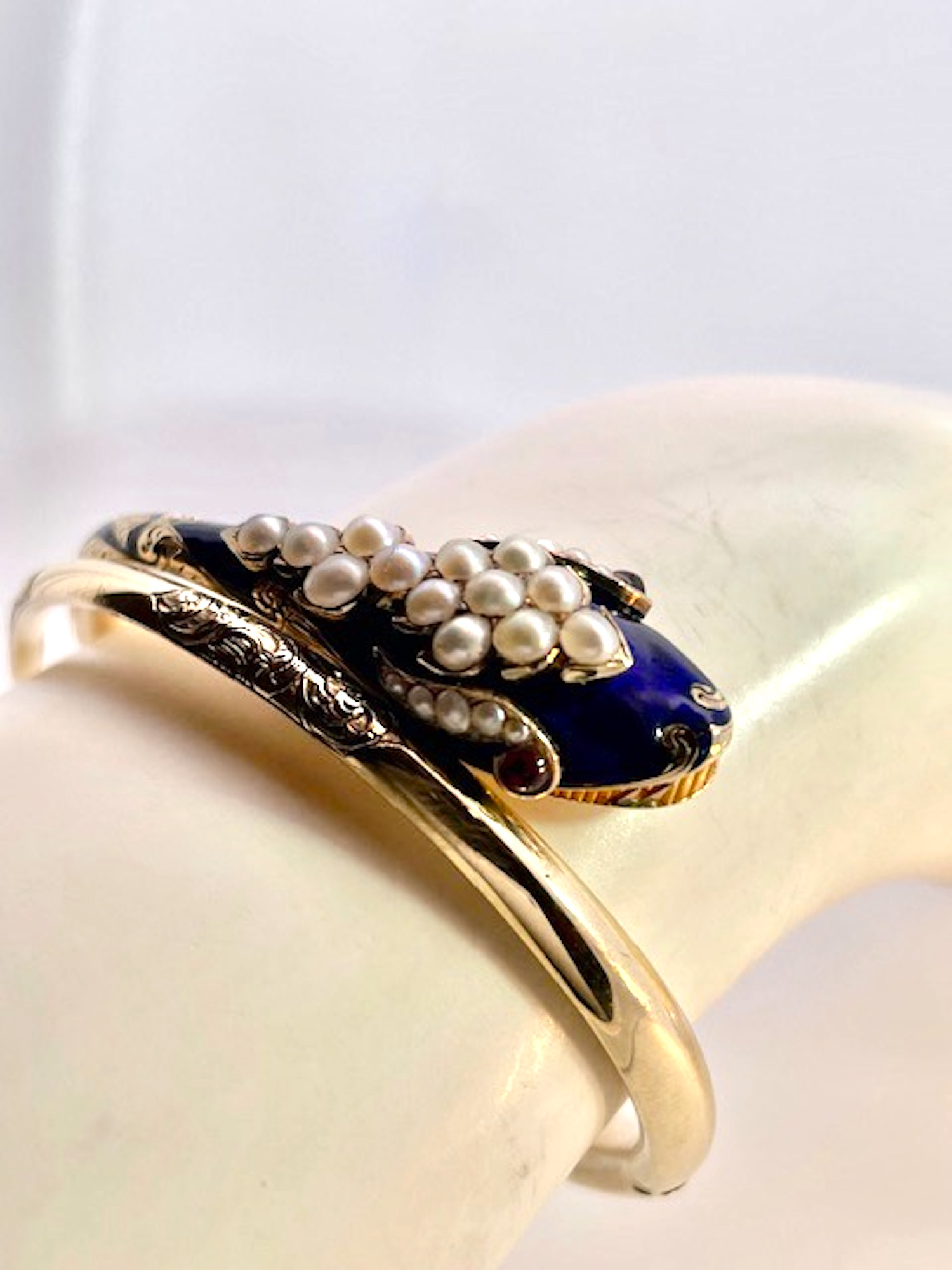 Triple Articulated Gold Snake Bracelet