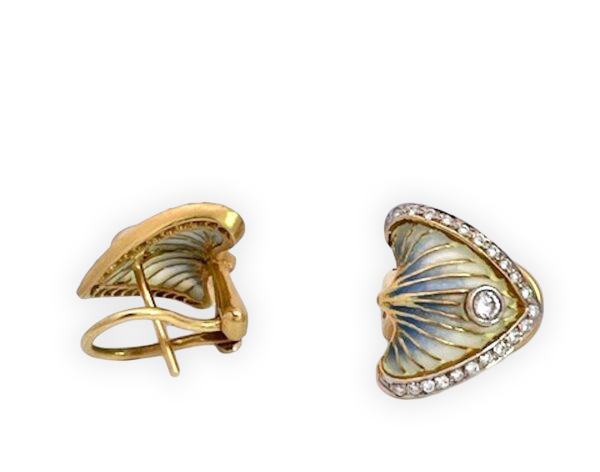 Signed Masriera Plique-à-Jour Jewelry