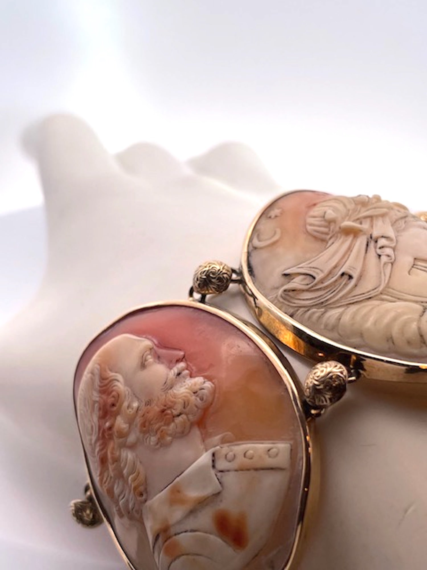 Five-panel cameo bracelet, antique
