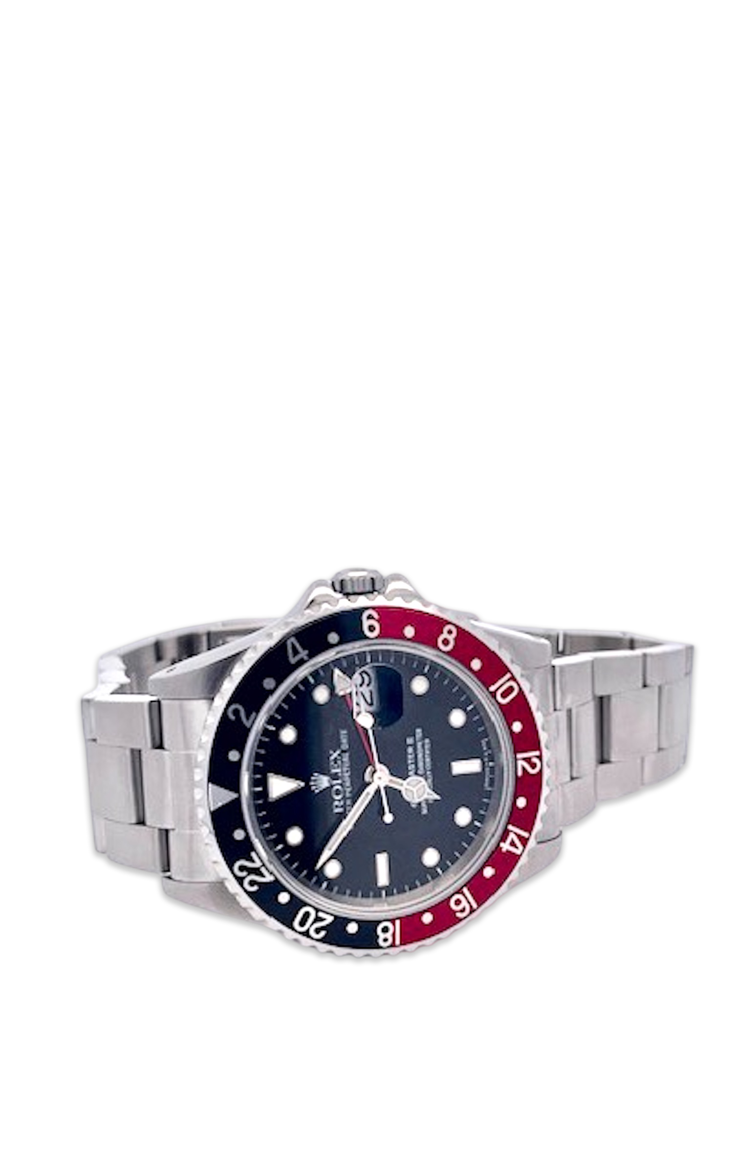Rolex Pepsi bezel GMT watch with clasp