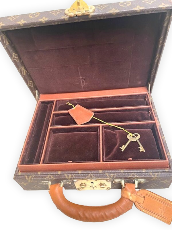 LV signature jewelry box with handle cover