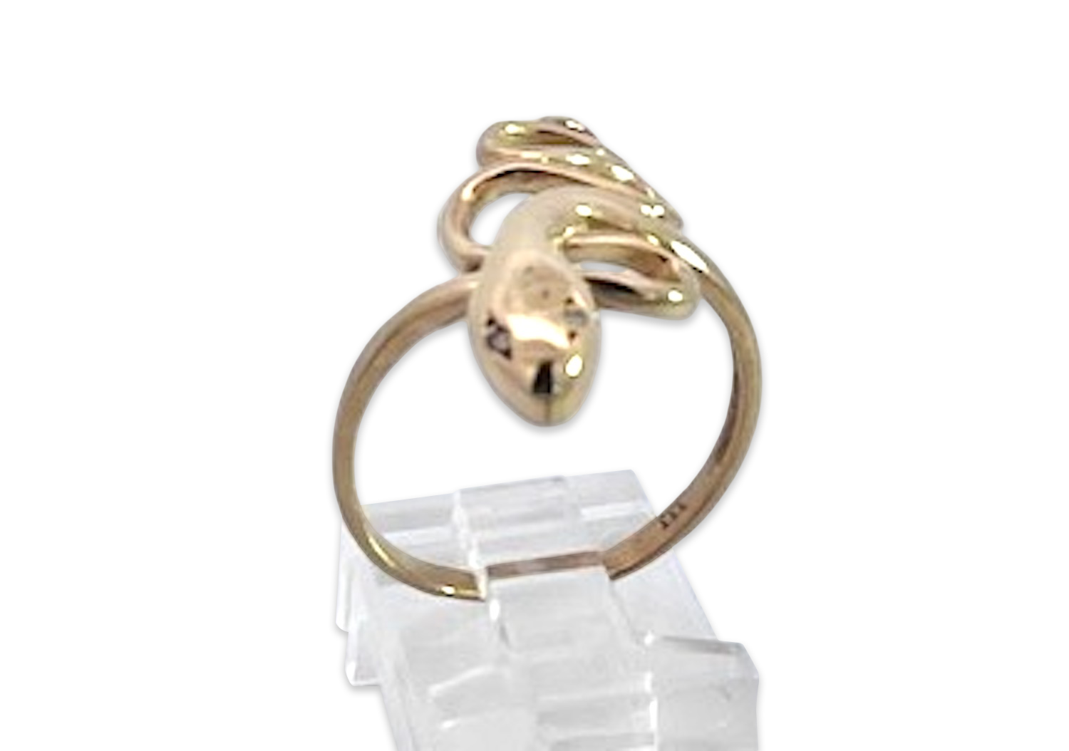 Simple Gold Snake Ring