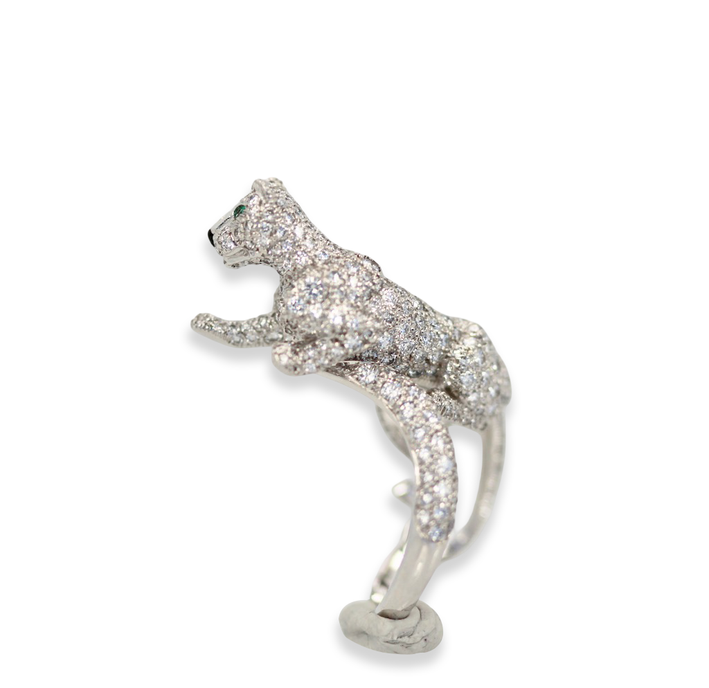 Cartier Diamond Walking Panthere Ring