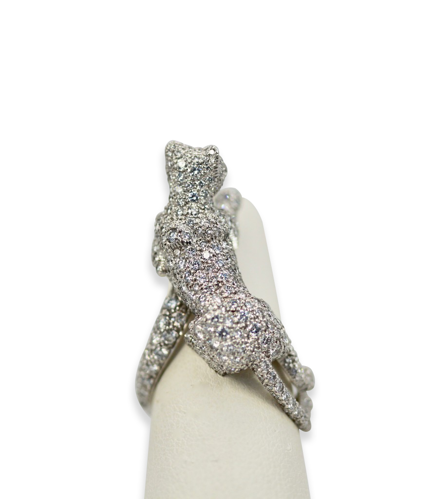 Cartier Diamond Walking Panthere Ring