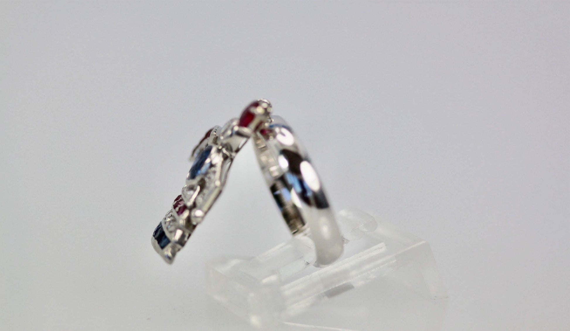 Art Deco Platinum Charm on Ring