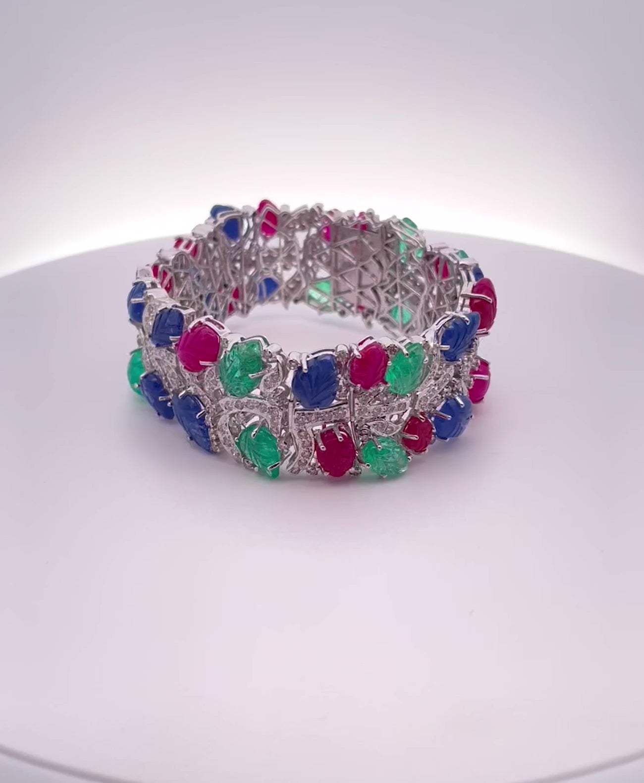 Tutti Frutti Bracelet 18K White Gold