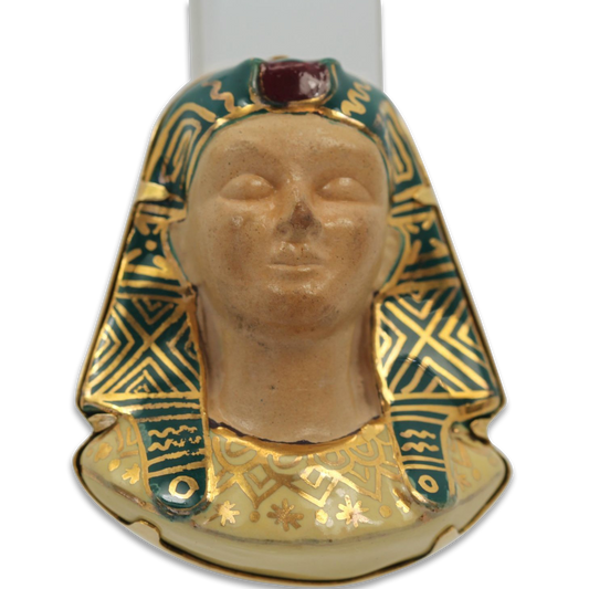 Huge Egyptian Revival Pharaoh Brooch 18K