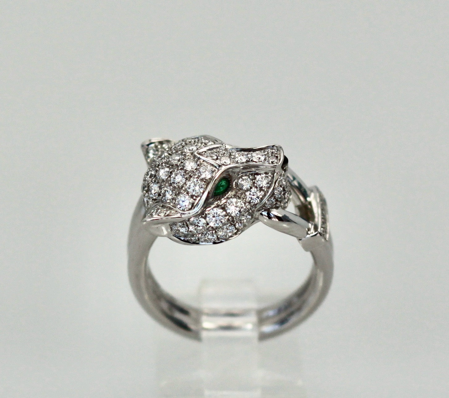 Cartier Diamond Panthere Head Ring