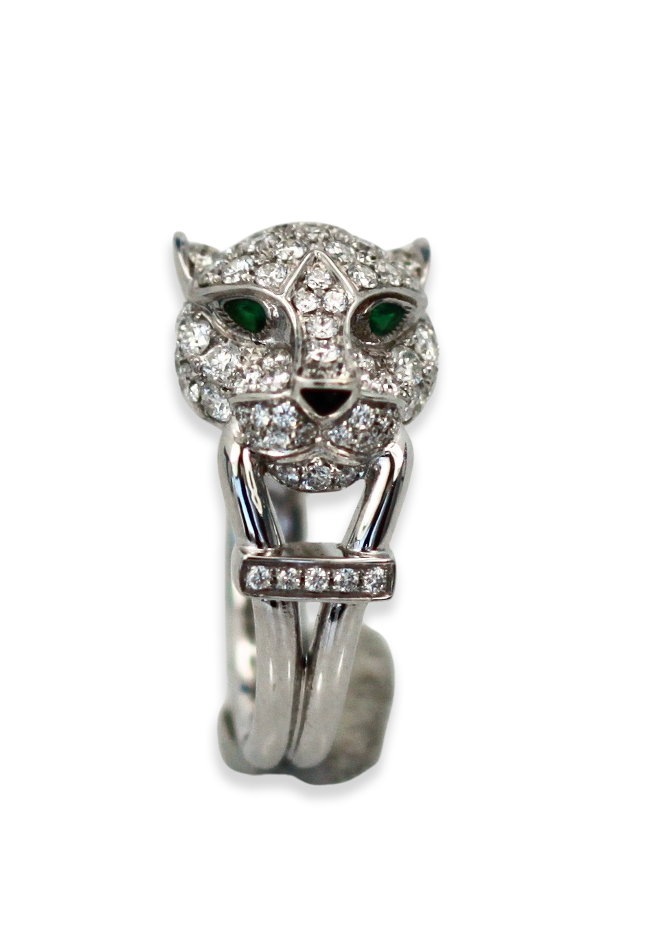 Cartier Diamond Panthere Head Ring