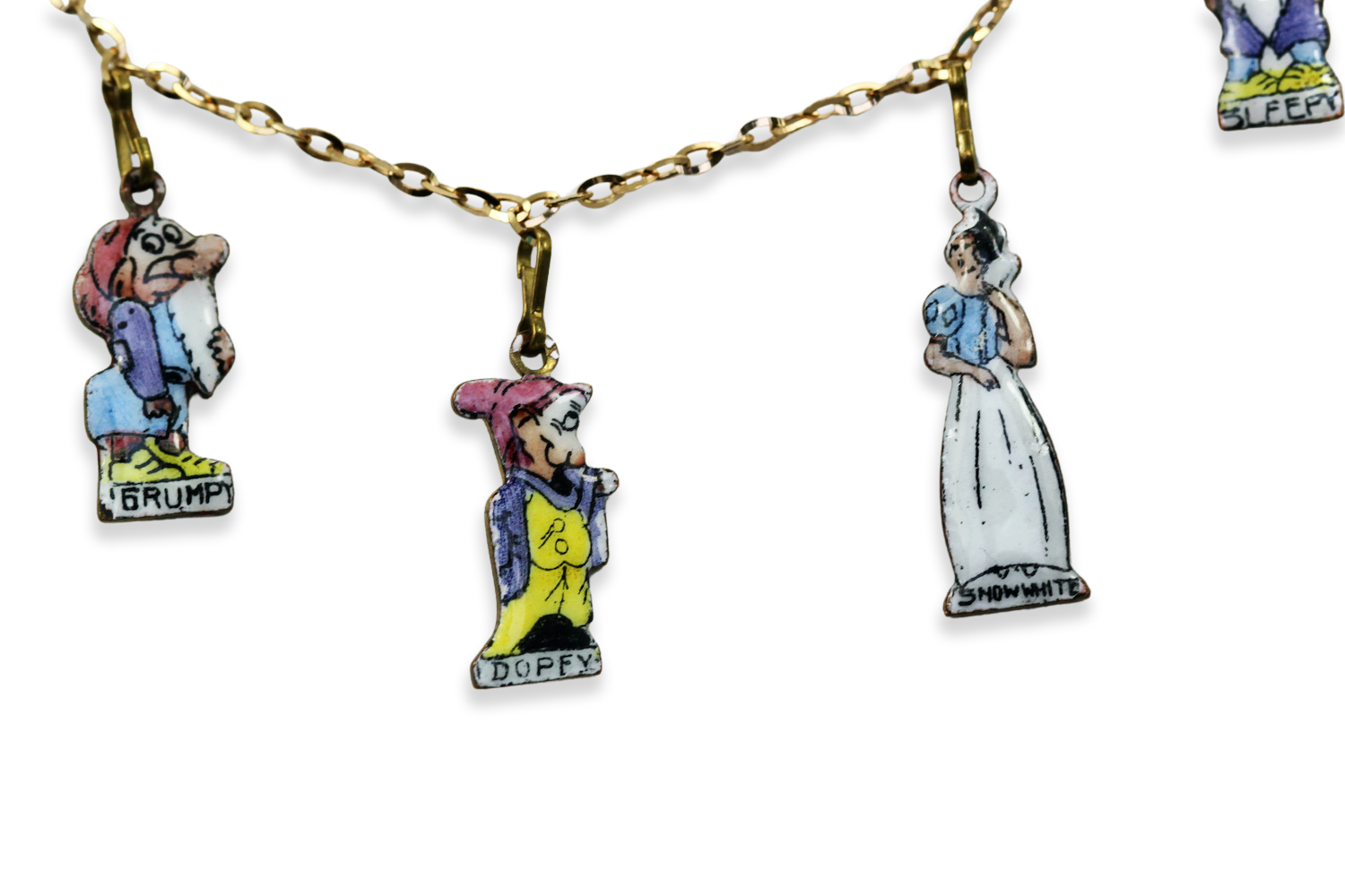 18K Disney character necklace