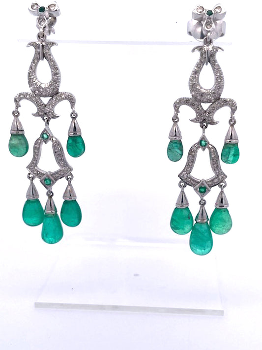 14K gold chandelier earrings
