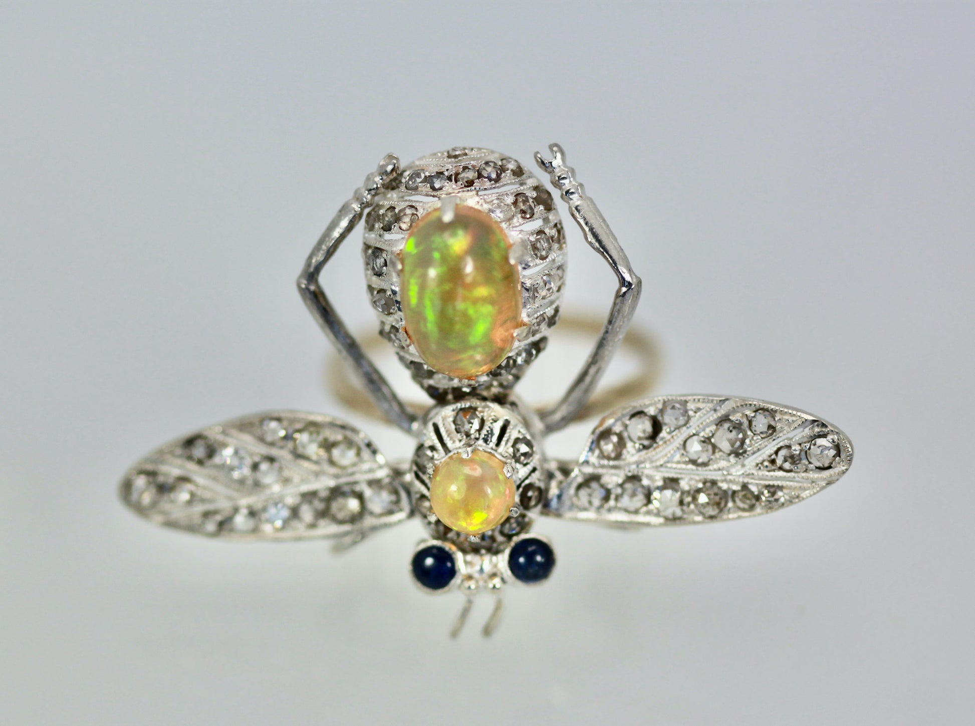Articulated silver wing butterfly