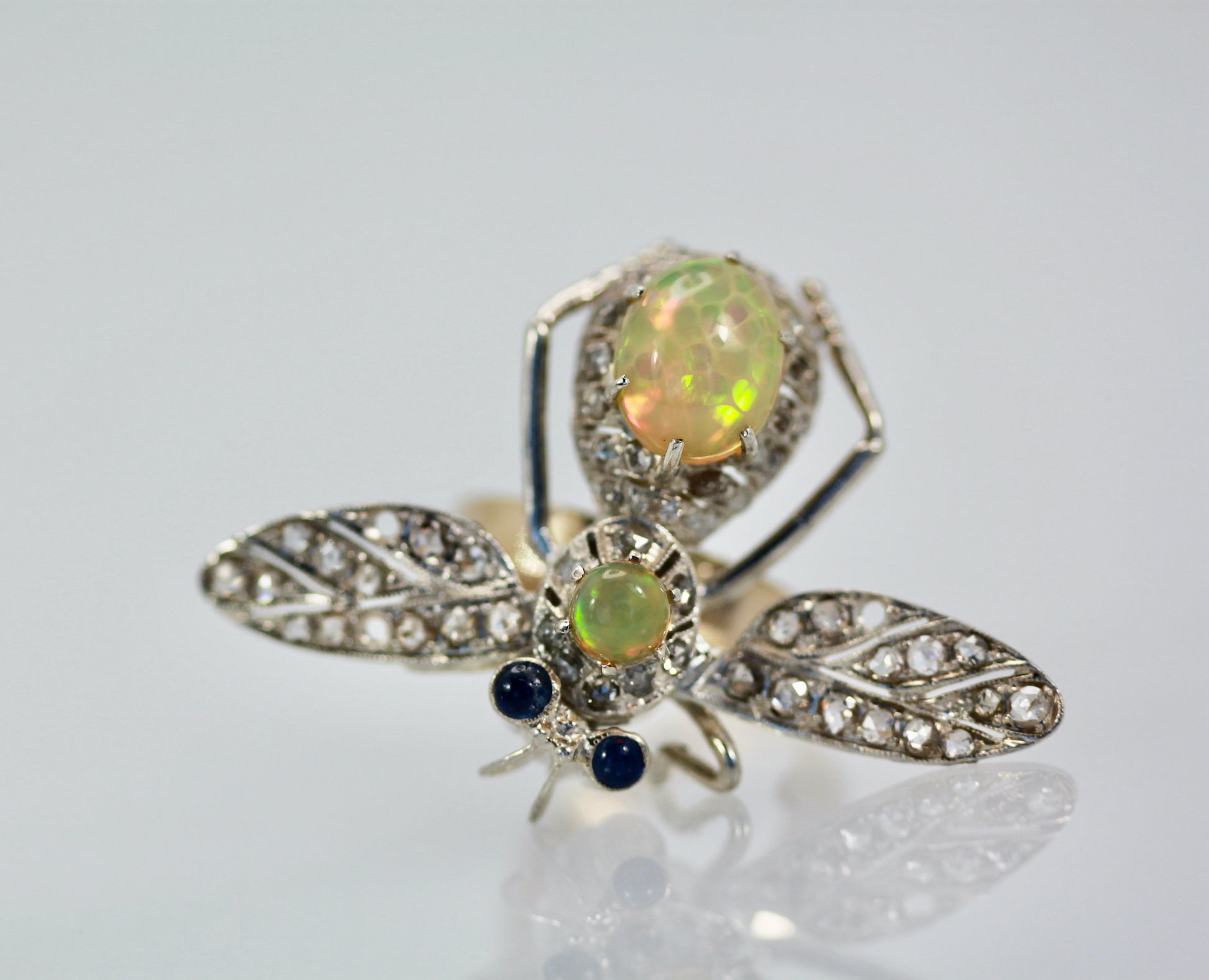 Articulated silver wing butterfly