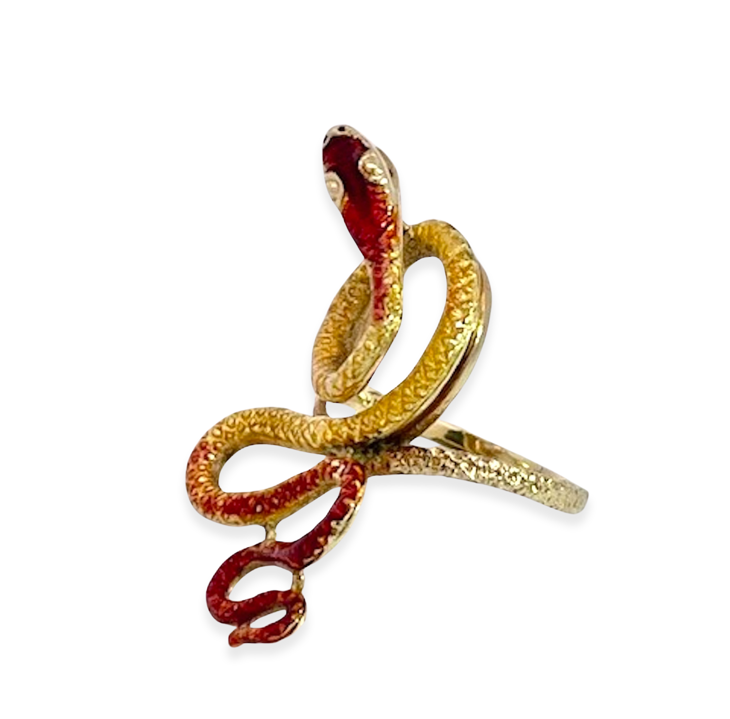 Retro enamel ring