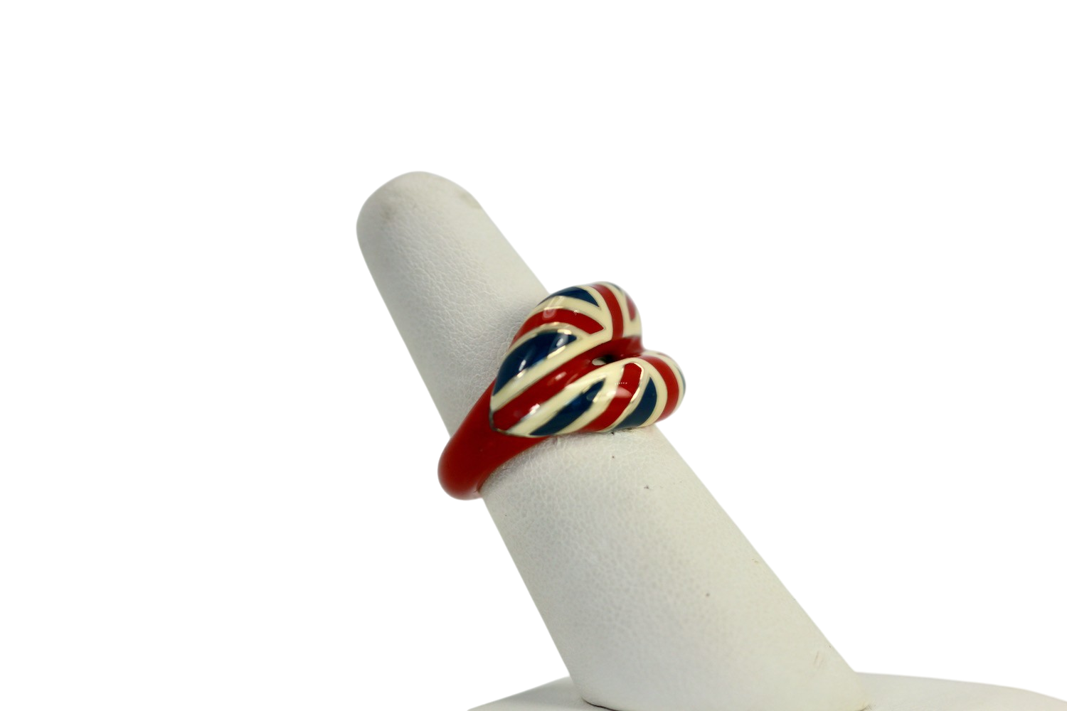 Solange Azagury Partridge "Hot Lips" Enamel Union Jack Ring