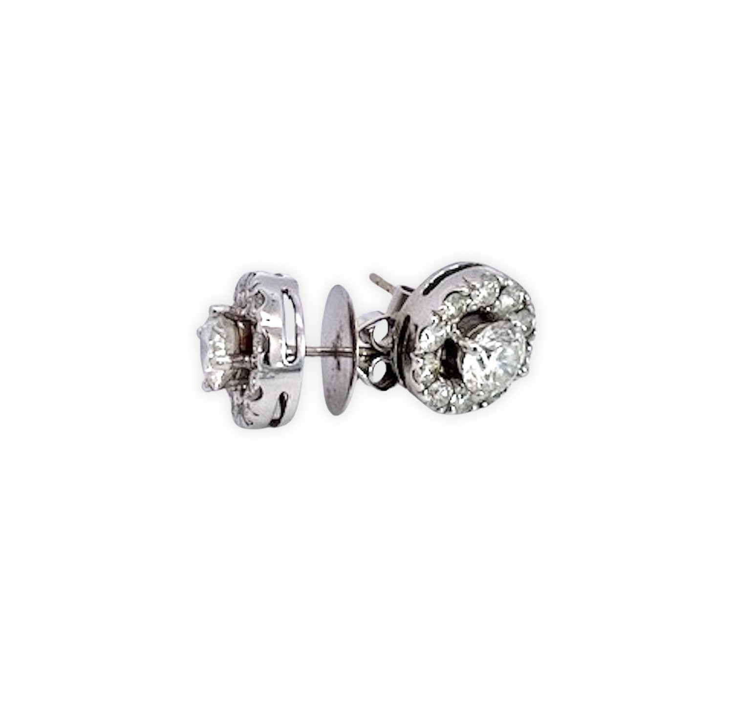 Diamond Earrings with Halo