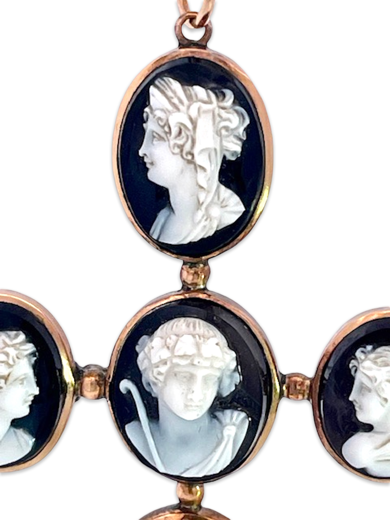 14K Antique Cameo Cross