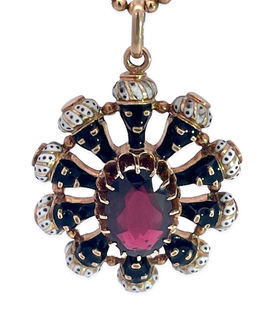 Moretto Pendant Necklace set and Earrings