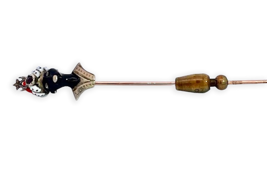 Moretto Stickpin with Coral Head