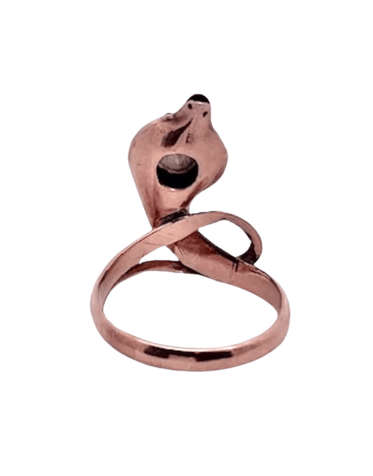 Early 1900’s 9K Yellow Gold Snake Ring, Cabochon Star Sapphire