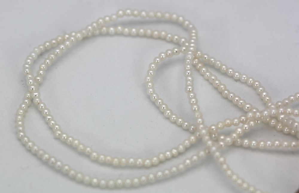 Vintage Pearl Tassel Necklace