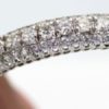 Diamond Bangle Bracelet With White Gold - partial angle
