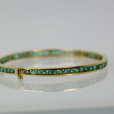 Emerald Bangle Bracelet #2