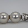 Estate Akoya Pearl Bracelet With Diamonds - focus pearls