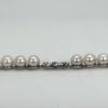 Estate Akoya Pearl Bracelet With Diamonds - single line