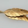 Vintage Tiffany Double Leaf Brooch