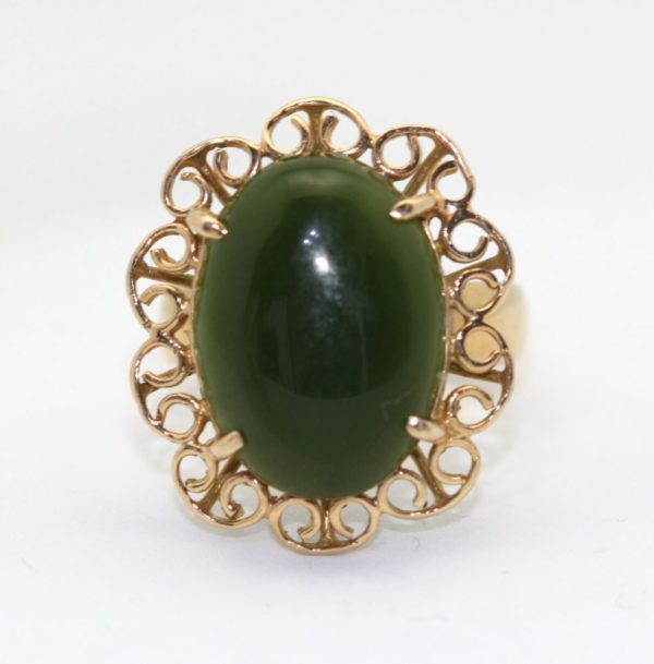 Vintage Jade Ring Circa 1960'S