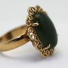 Vintage Jade Ring Circa 1960'S - left angle
