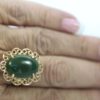 Vintage Jade Ring Circa 1960'S - on finger