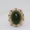 Vintage Jade Ring Circa 1960'S - close up